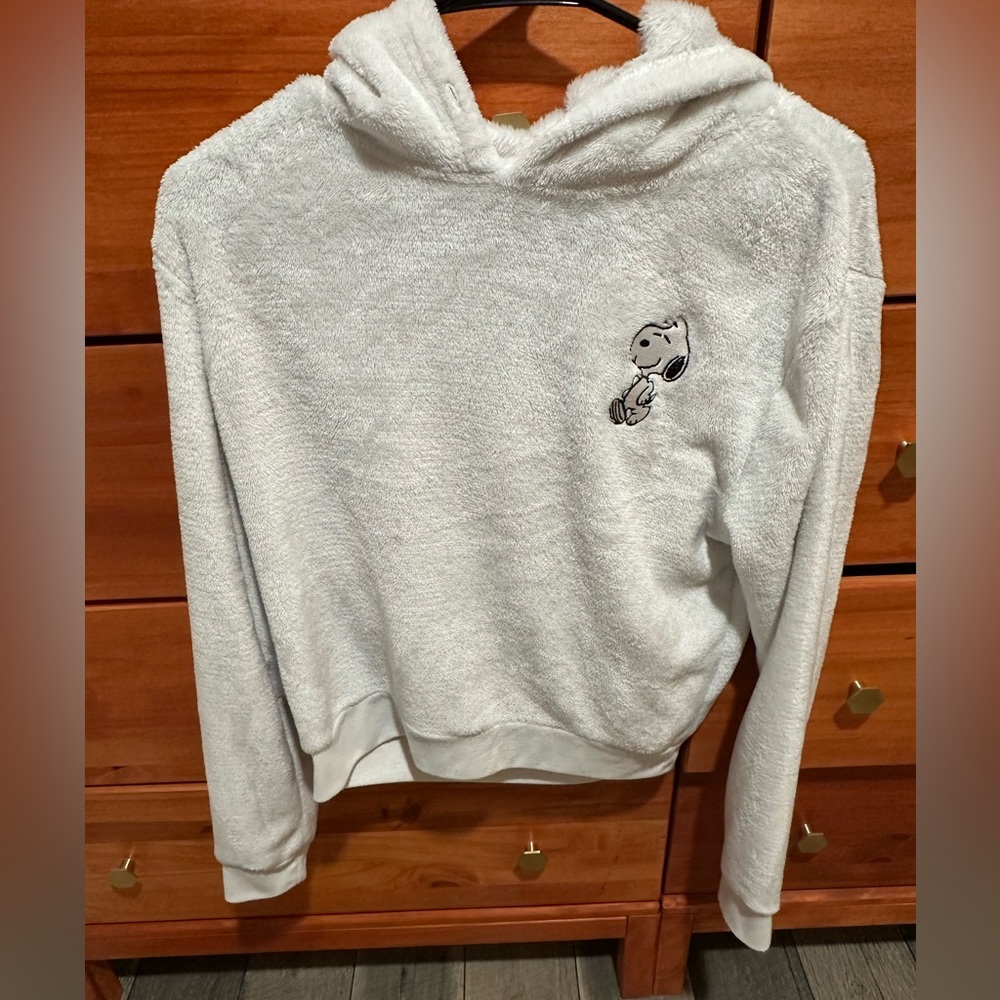 Snoopy fuzzy hoodie